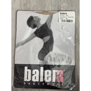 Pair NEW Balera Suntan Tights Style #T99 Ballet Adult‎ Womens Size MA
